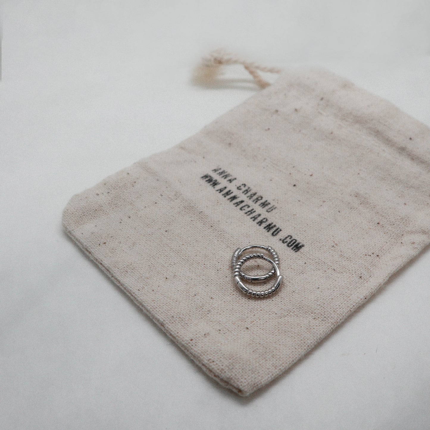 Hailey hoop earrings 10 mm silver