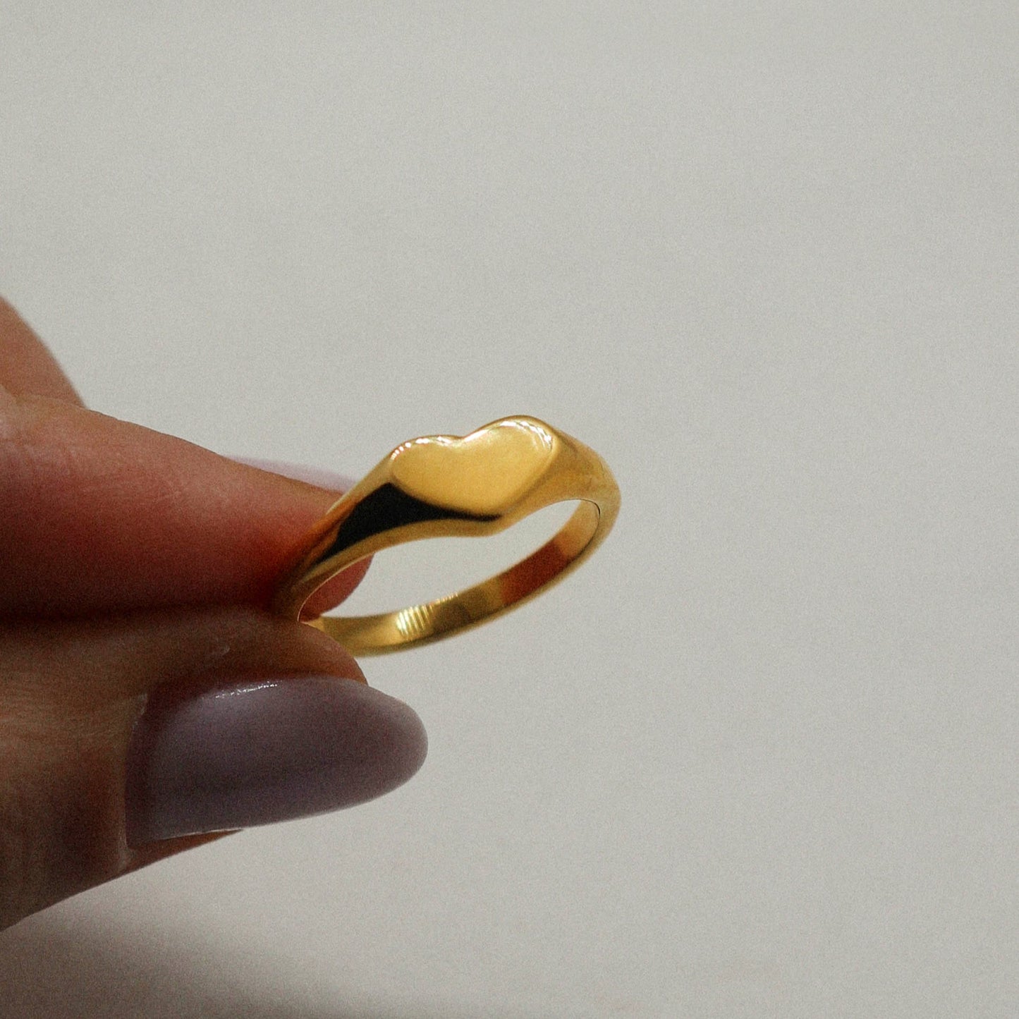 Ava heart ring