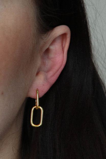 Daisy earrings gold
