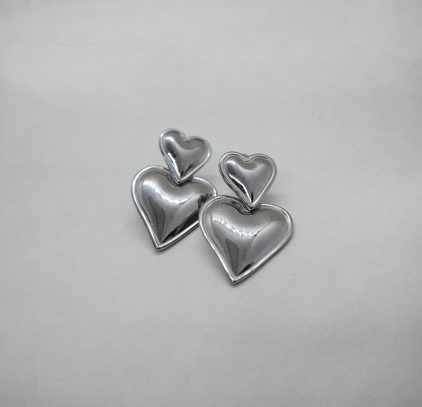 Hearts of hearts earrings zilver