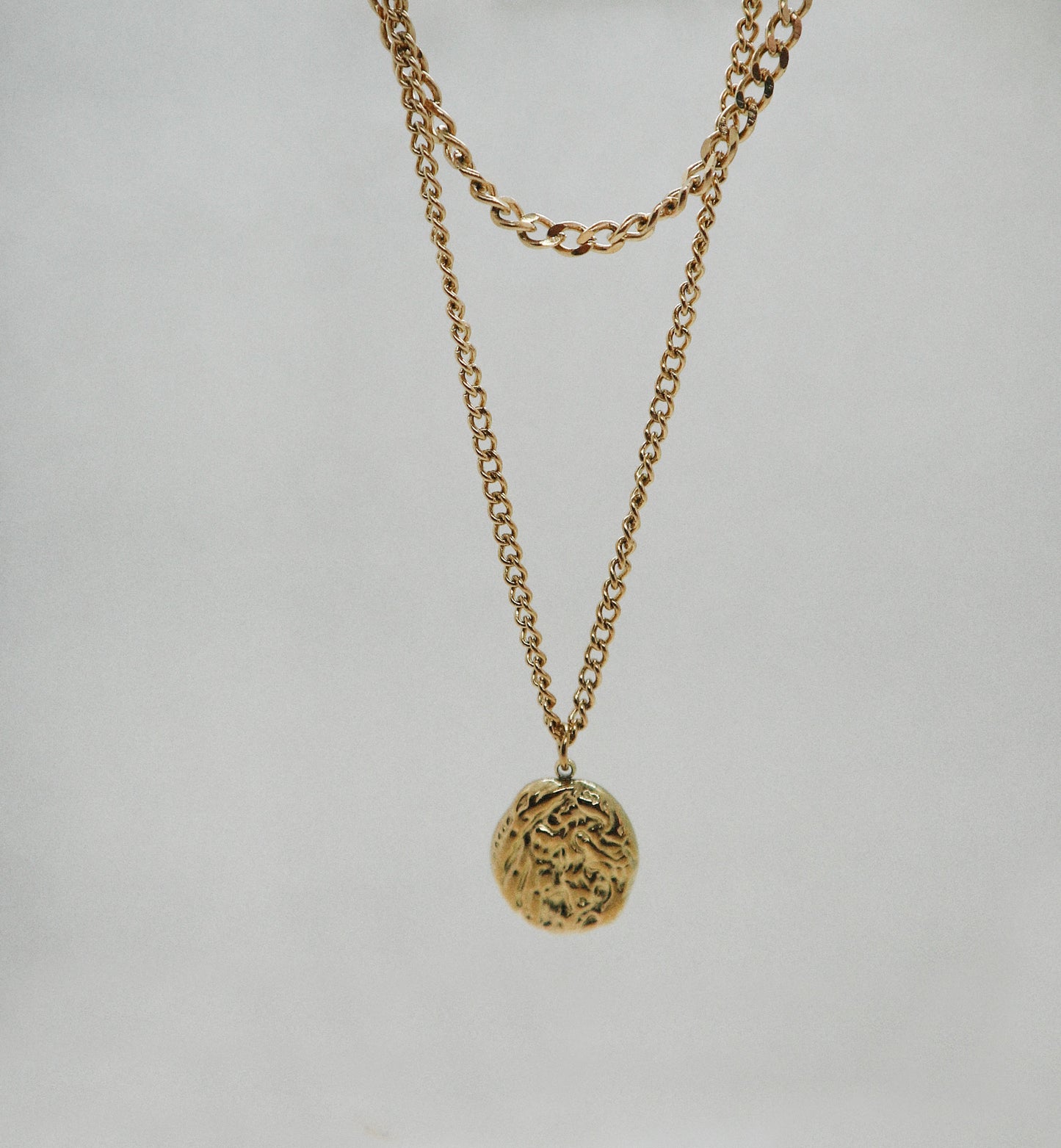 Twin necklace gold