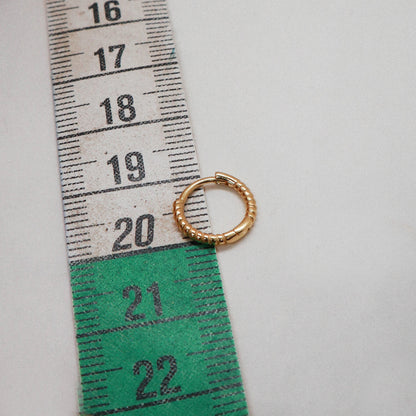 Hailey hoop earrings 10 mm gold