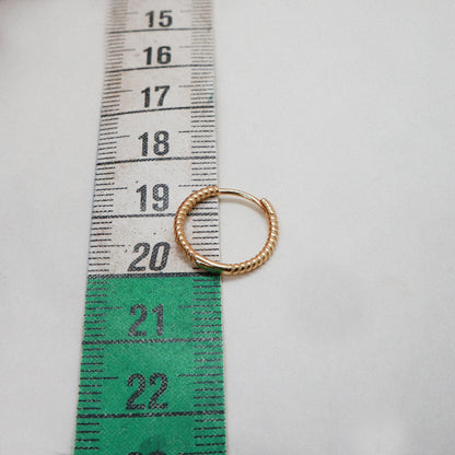Hailey hoop earrings 15 mm gold