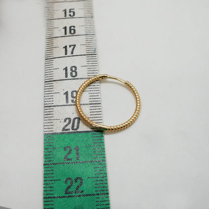 Hailey hoop earrings 20 mm gold