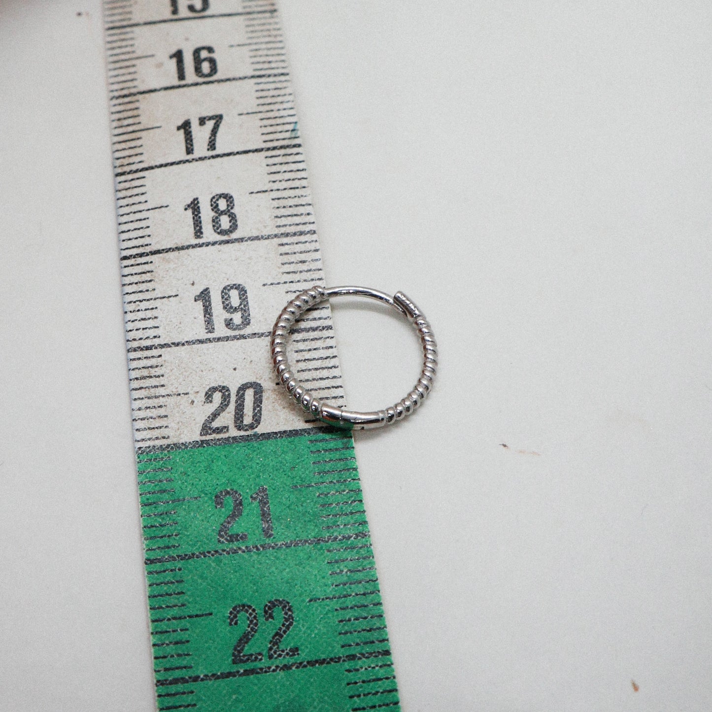 Hailey hoop earrings 15 mm silver
