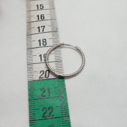 Hailey hoop earrings 20 mm silver