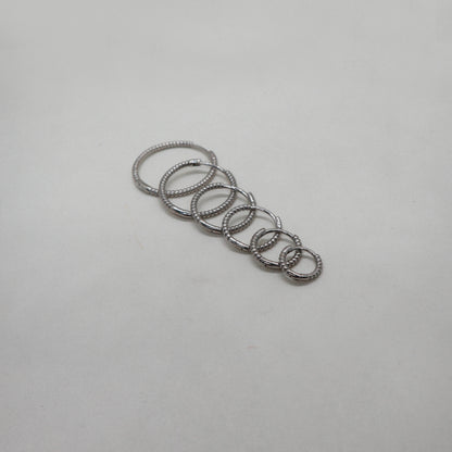 Hailey hoop earrings 15 mm silver