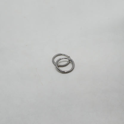 Hailey hoop earrings 10 mm silver