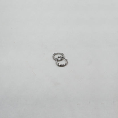Hailey hoop earrings 8 mm silver