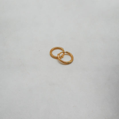 Hailey hoop earrings 10 mm gold