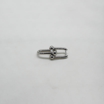 Shackles silver earrings