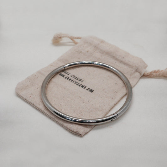 Rens rond bangel silver bracelet