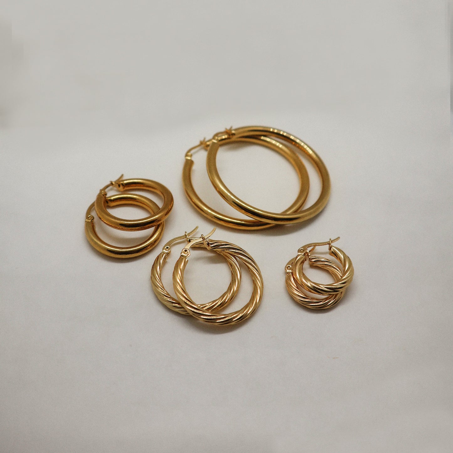 Noor twisted earrings 30mm